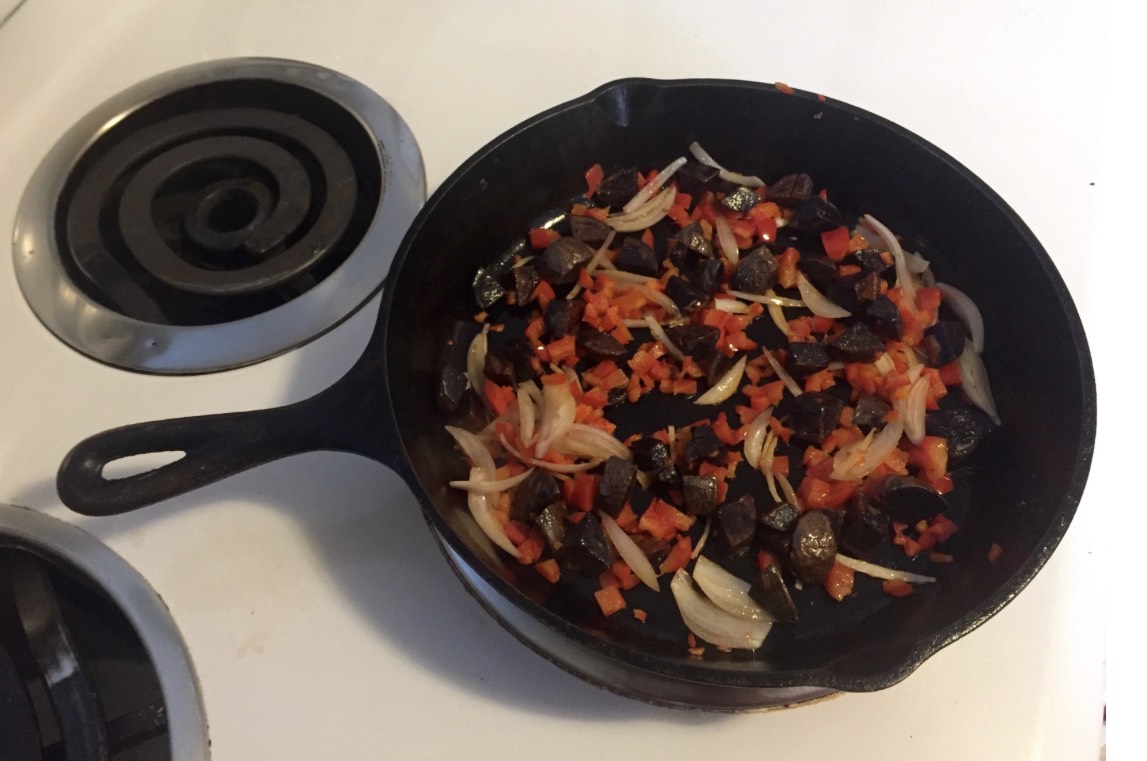 Potato, Chicken Sausage, and Kale Skillet Meal